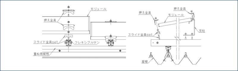サンキャッチャー・プレミアム P-K 直行傾斜タイプ 設計図面